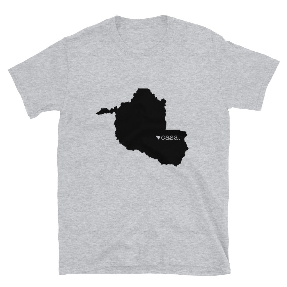 Rondonia Brazil Black Map Unisex T-Shirt