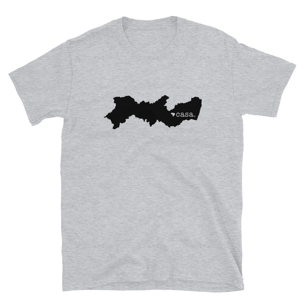 Pernambuco Brazil Black Map Unisex T-Shirt