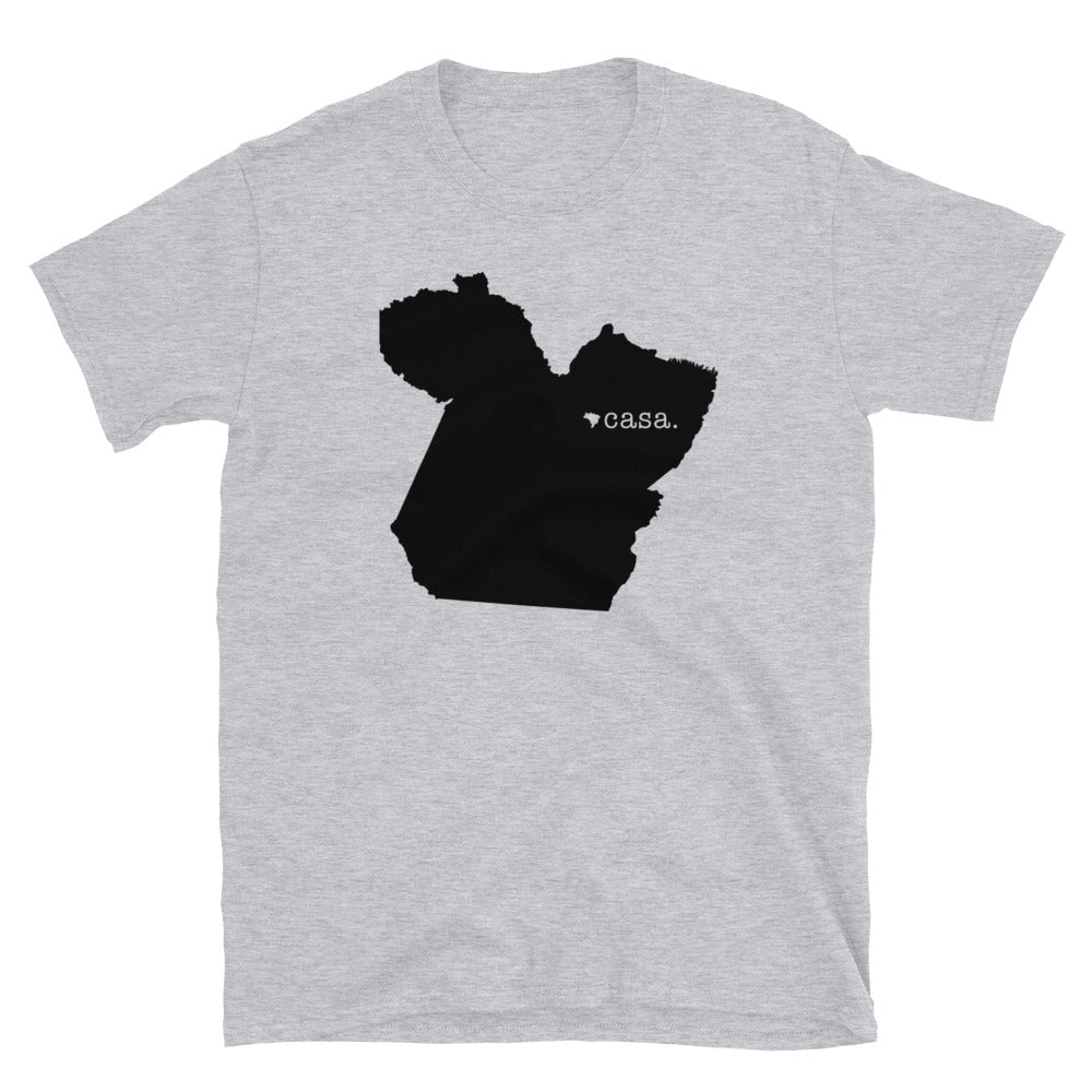 Pará Brazil Black Map Unisex T-Shirt