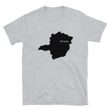 Load image into Gallery viewer, Minas Gerais Brazil Black Map Unisex T-Shirt
