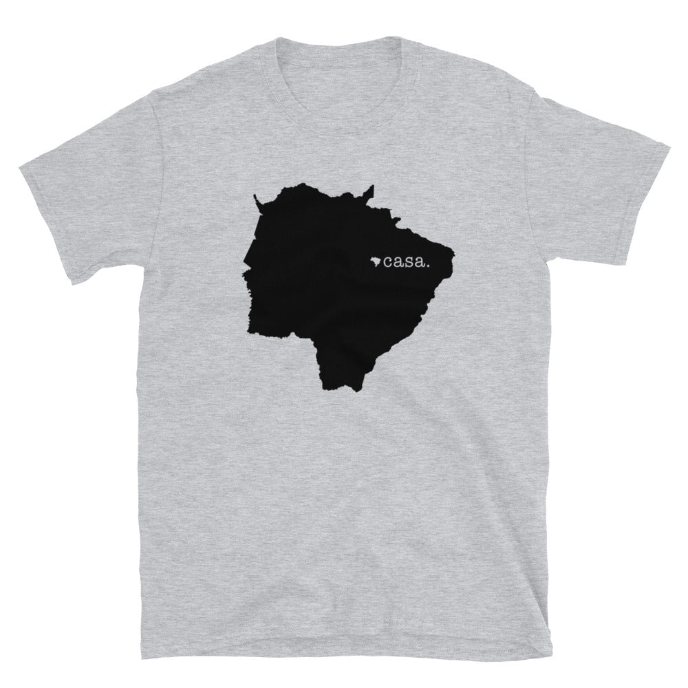 Mato Grosso do Sul Brazil Black Map Unisex T-Shirt