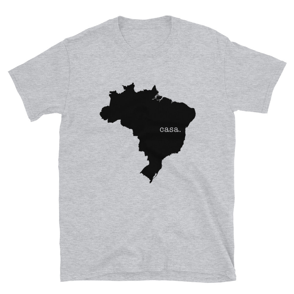 Brazil Black Map Unisex T-Shirt