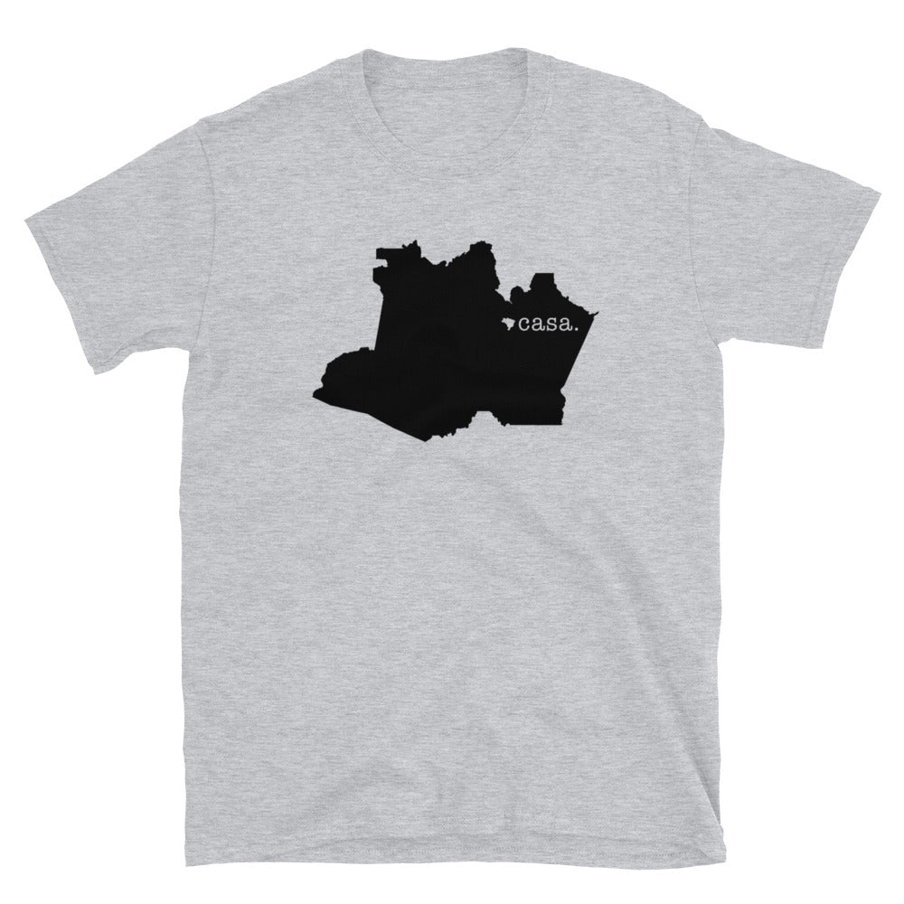 Amazonas Brazil Black Map Unisex T-Shirt