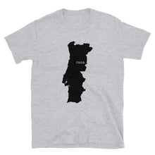 Load image into Gallery viewer, Portugal Black Map Unisex T-Shirt
