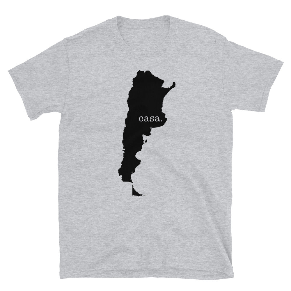 Argentina Black Map Unisex T-Shirt