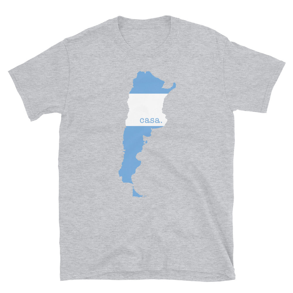 Argentina Flag Map Unisex T-Shirt