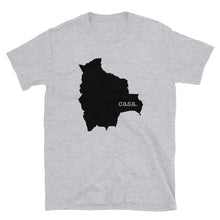 Load image into Gallery viewer, Bolivia Black Map Unisex T-Shirt
