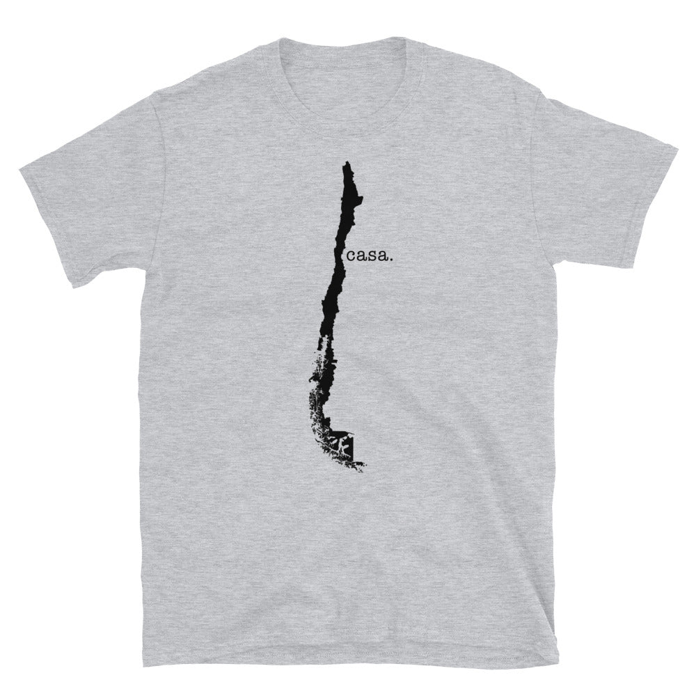 Chile Black Map Unisex T-Shirt