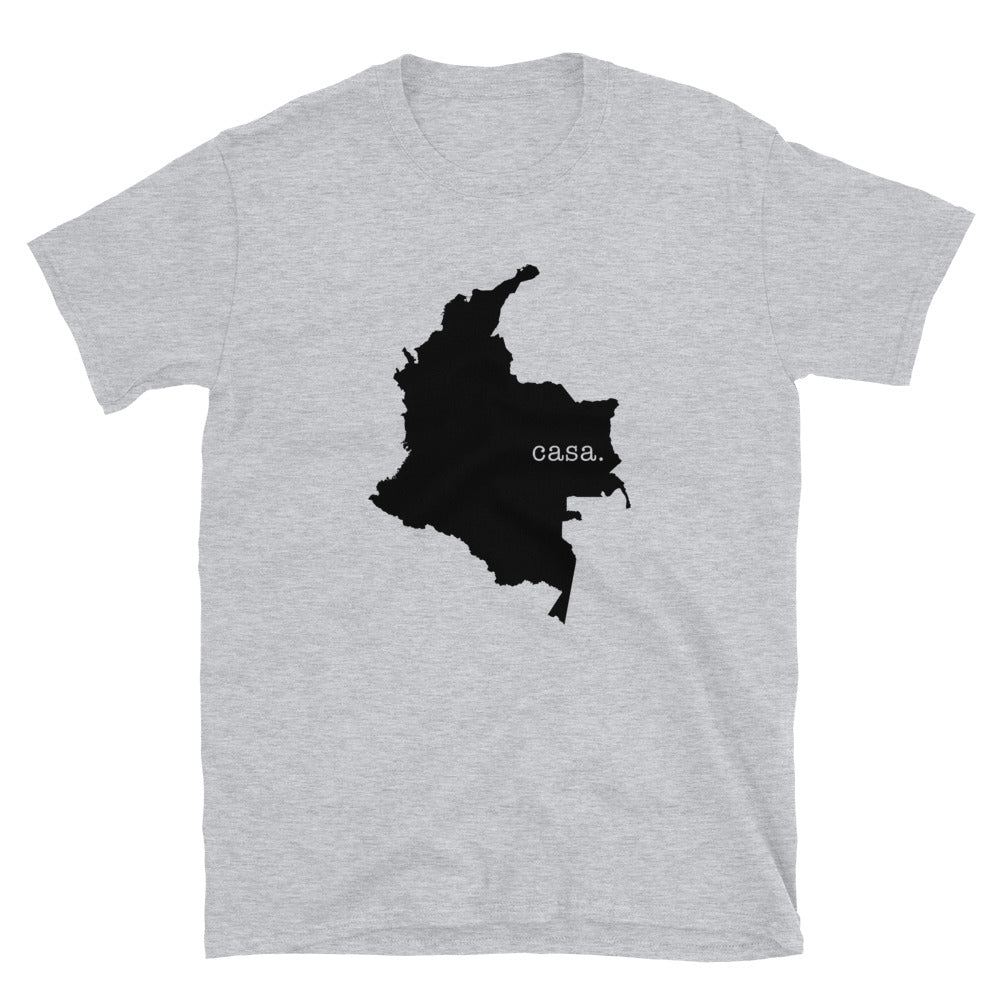 Colombia Black Map Unisex T-Shirt