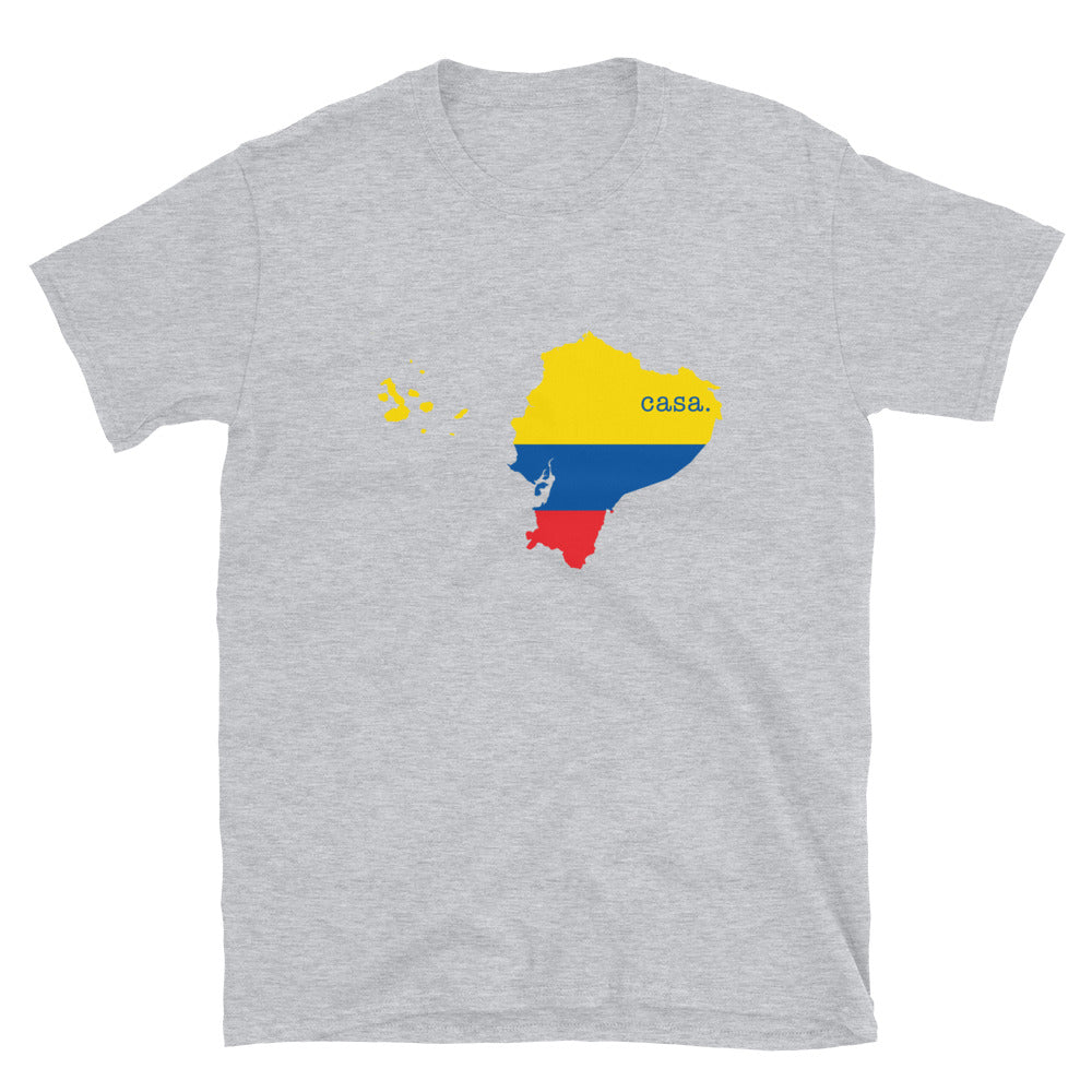 Ecuador Flag Map Unisex T-Shirt