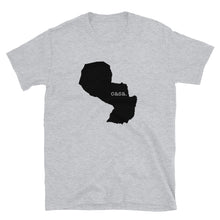 Load image into Gallery viewer, Paraguay Black Map Unisex T-Shirt
