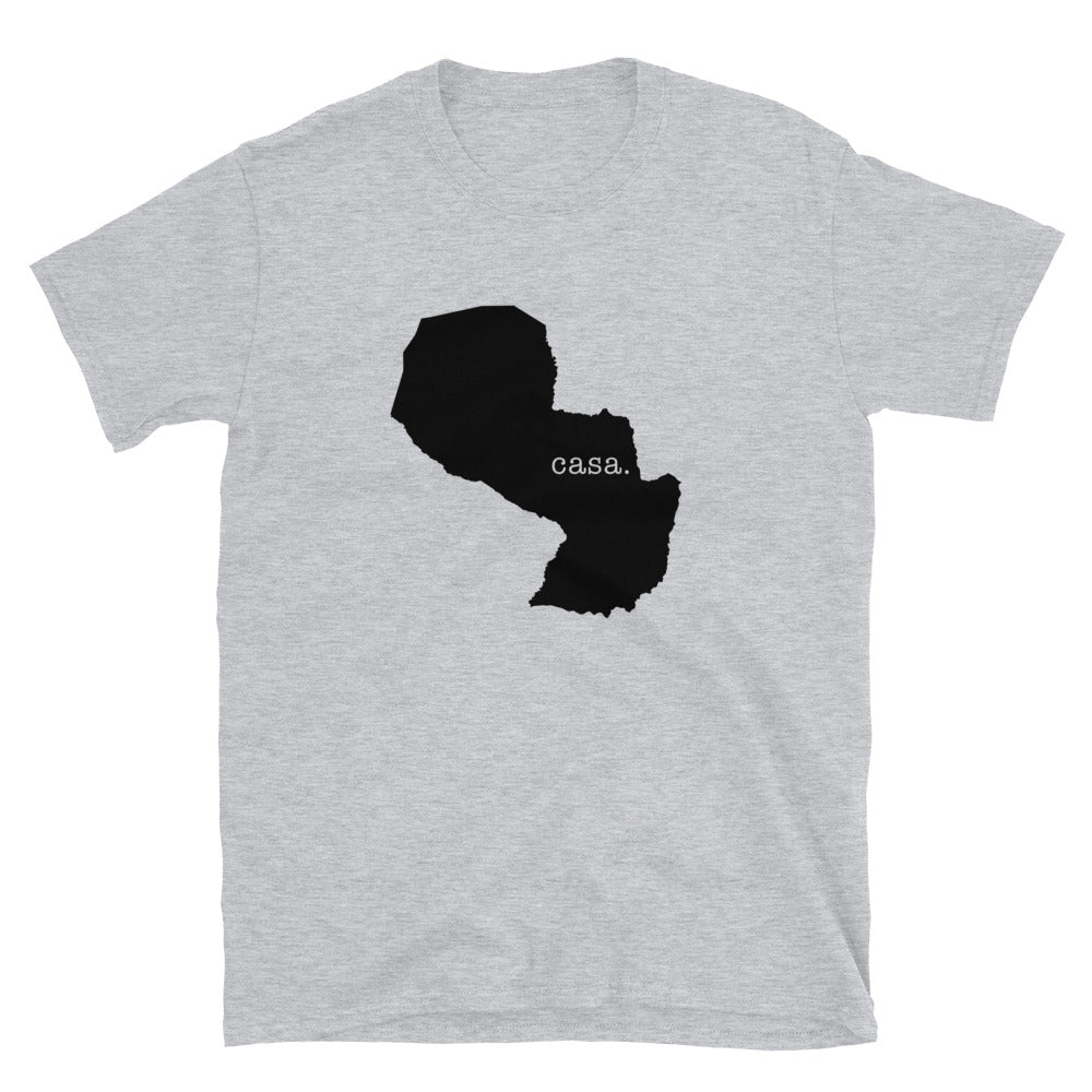 Paraguay Black Map Unisex T-Shirt