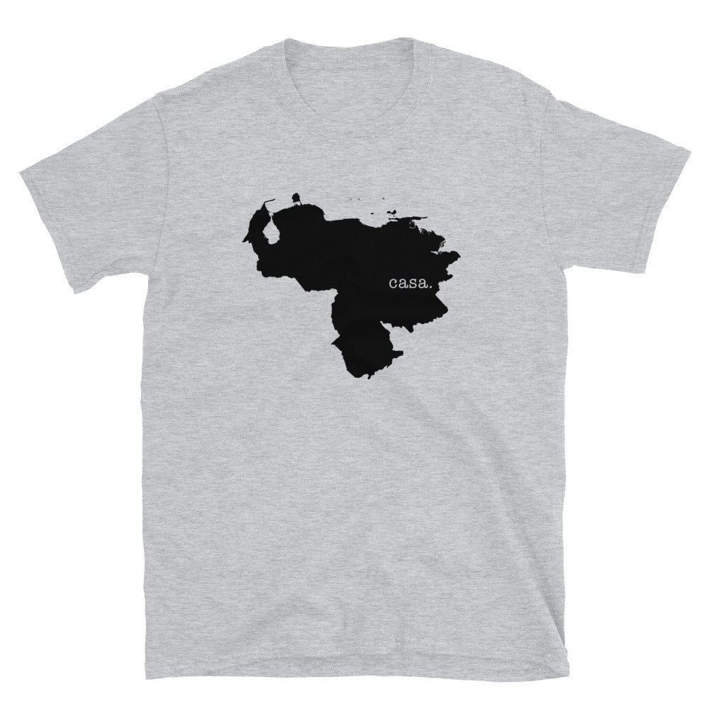 Venezuela Black Map Unisex T-Shirt