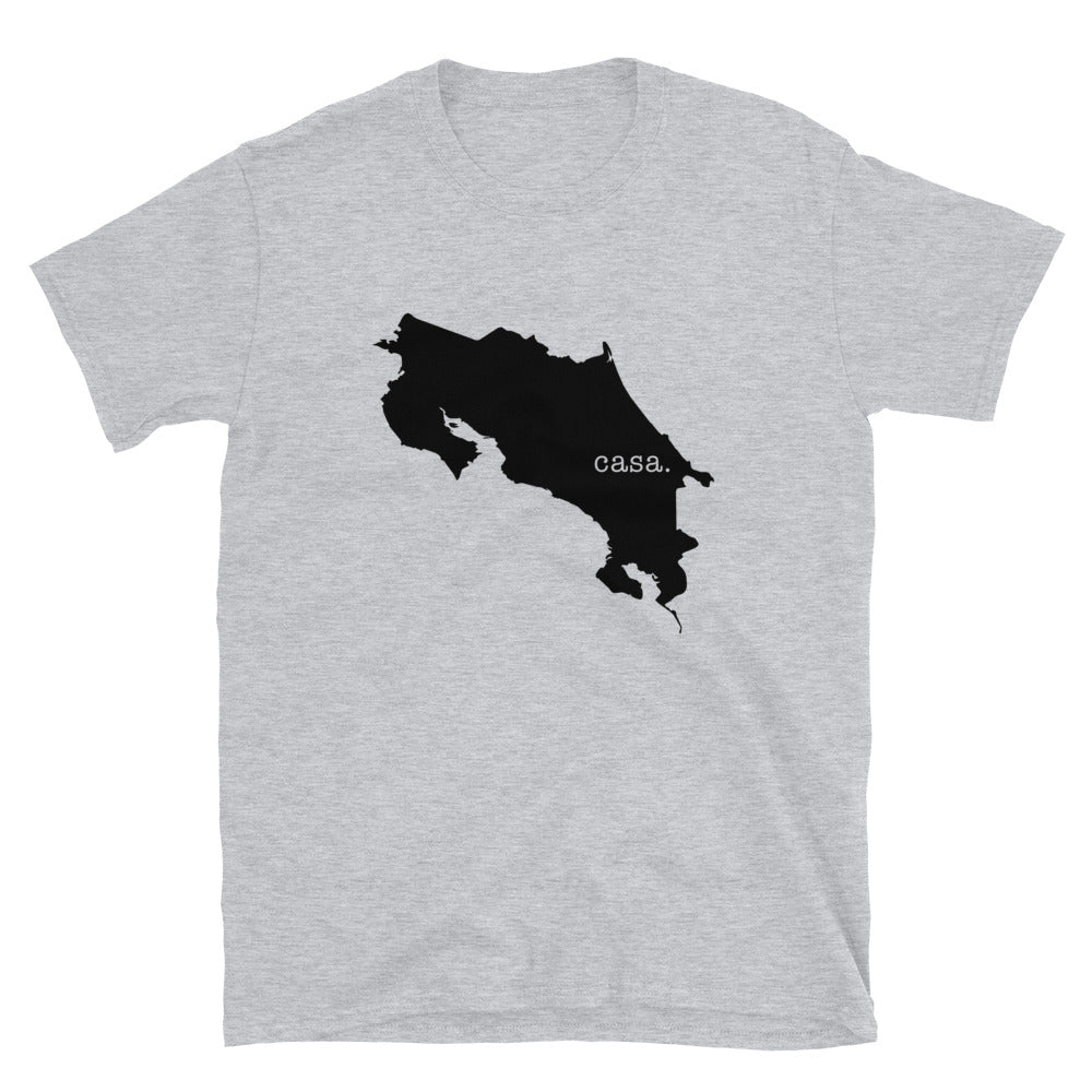 Costa Rica Black Map Unisex T-Shirt