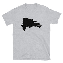 Load image into Gallery viewer, Dominican Republic Black Map Unisex T-Shirt
