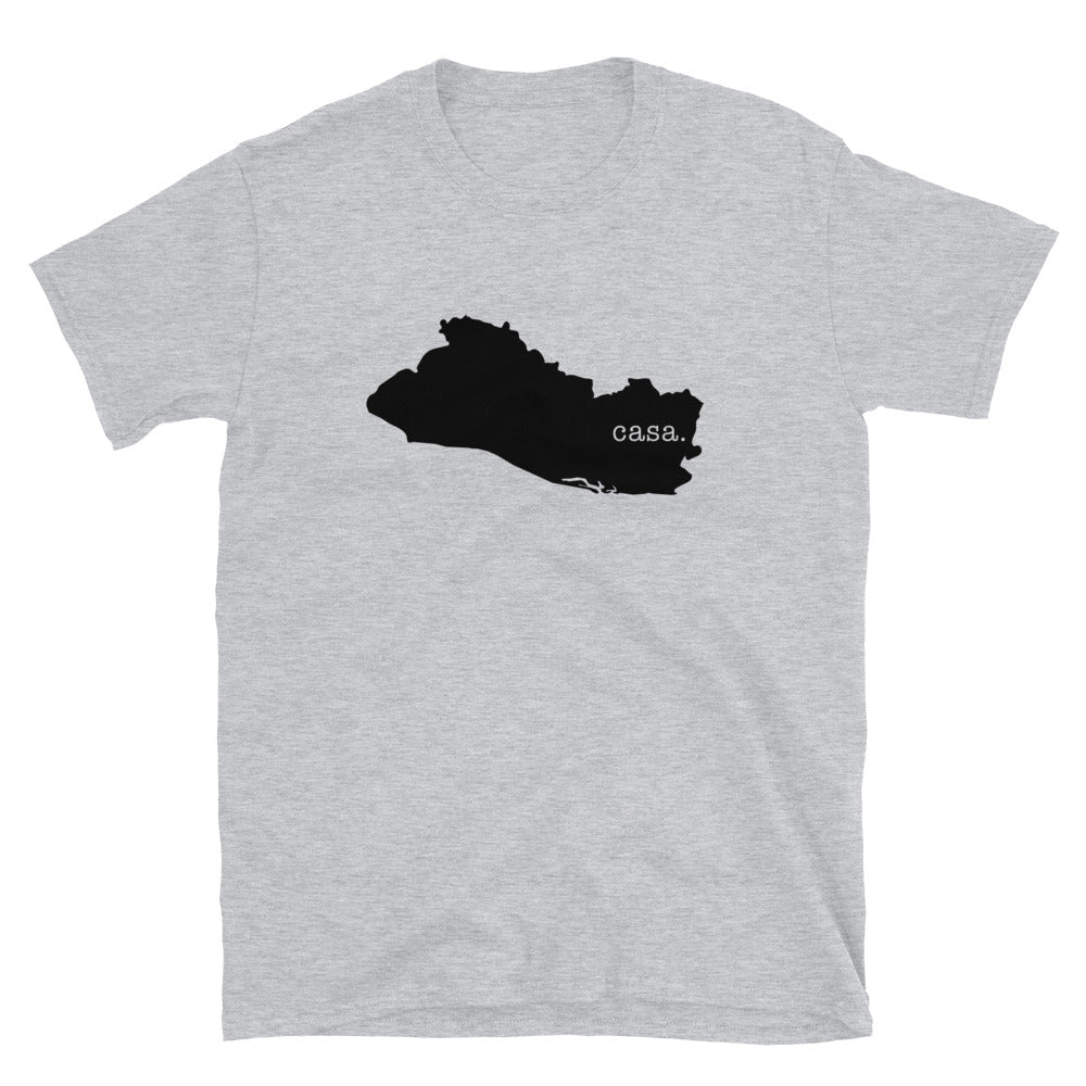 El Salvador Black Map Unisex T-Shirt