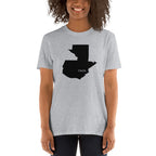 Guatemala Black Map Unisex T-Shirt