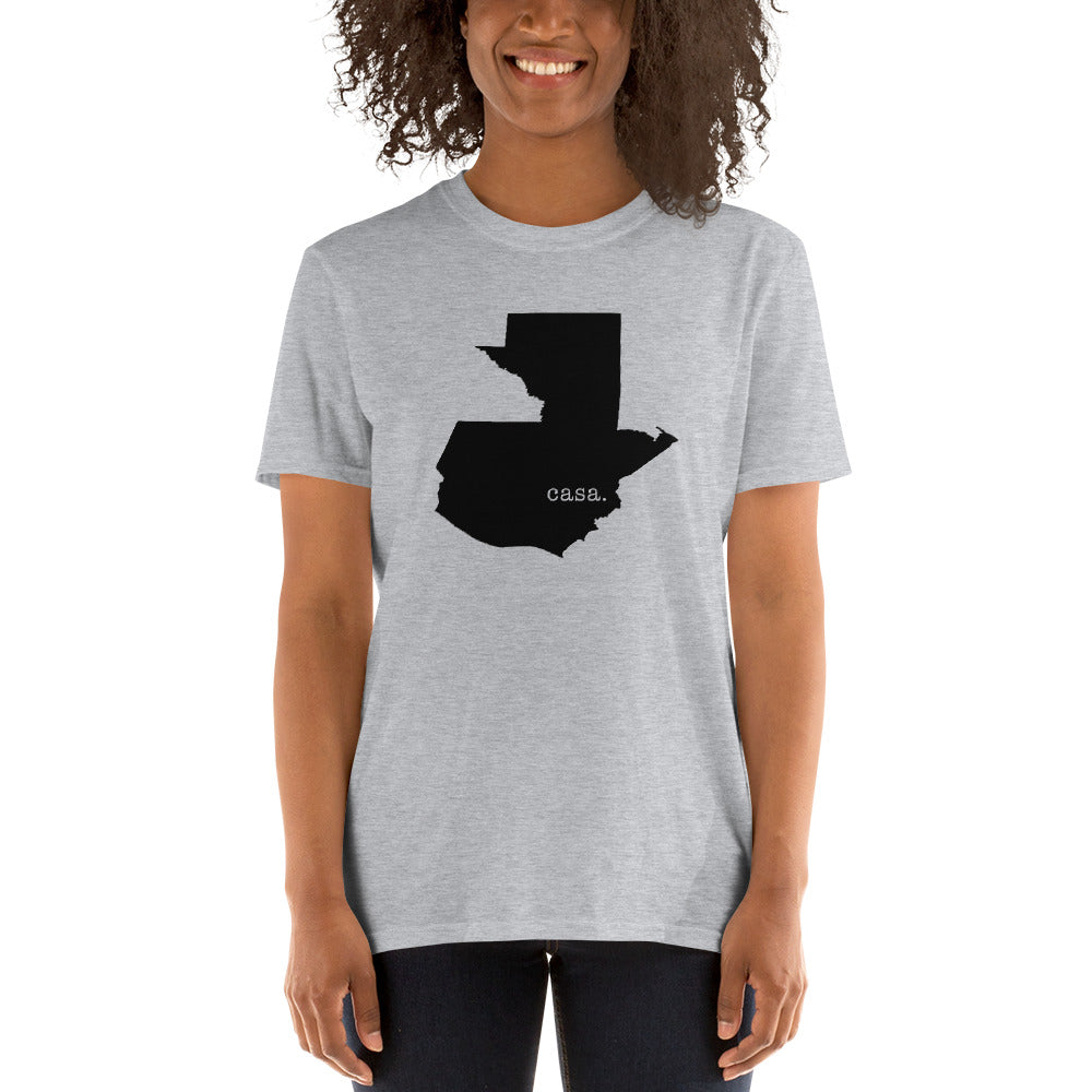 Guatemala Black Map Unisex T-Shirt
