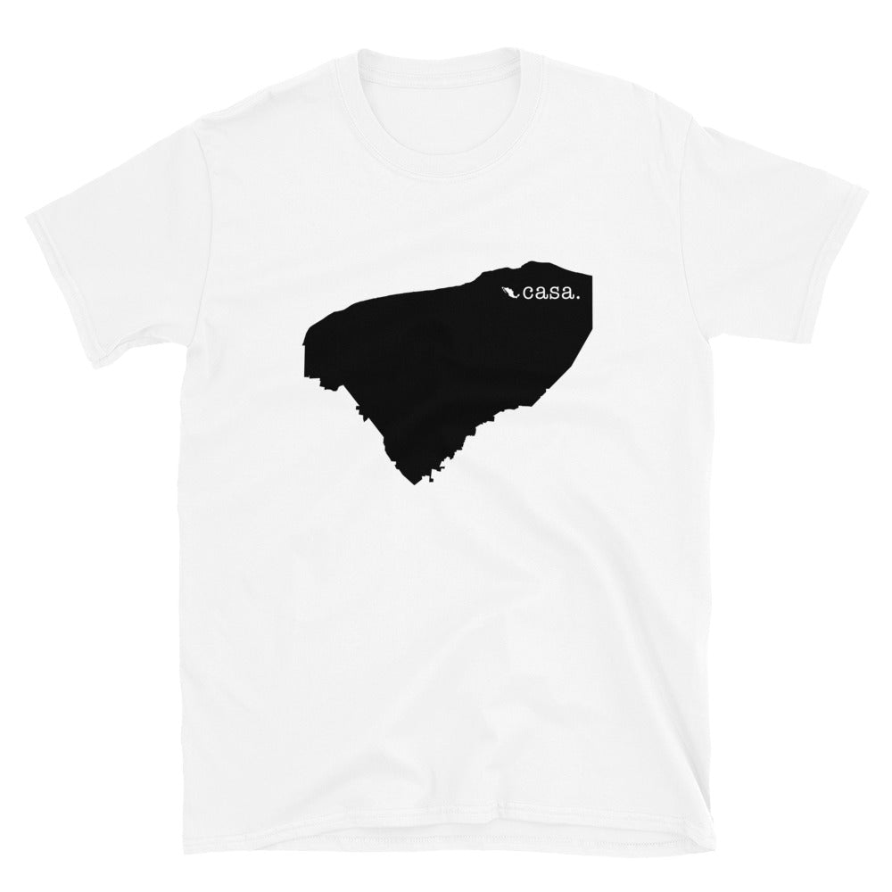 Yucatan Mexico Black Map Unisex T-Shirt