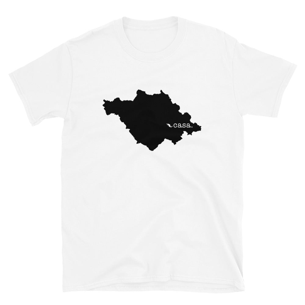 Tlaxcala Mexico Black Map Unisex T-Shirt