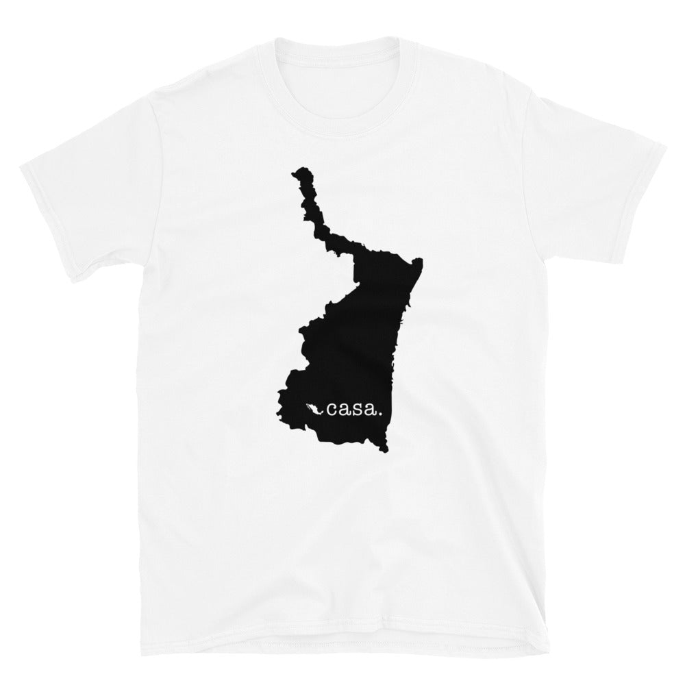 Tamaulipas Mexico Black Map Unisex T-Shirt
