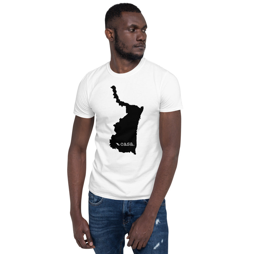 Tamaulipas Mexico Black Map Unisex T-Shirt