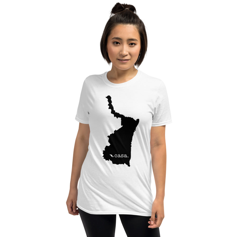 Tamaulipas Mexico Black Map Unisex T-Shirt