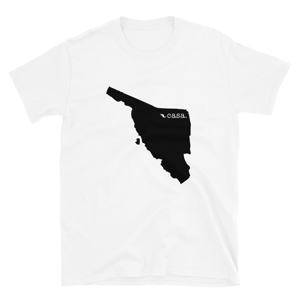 Sonora Mexico Black Map Unisex T-Shirt