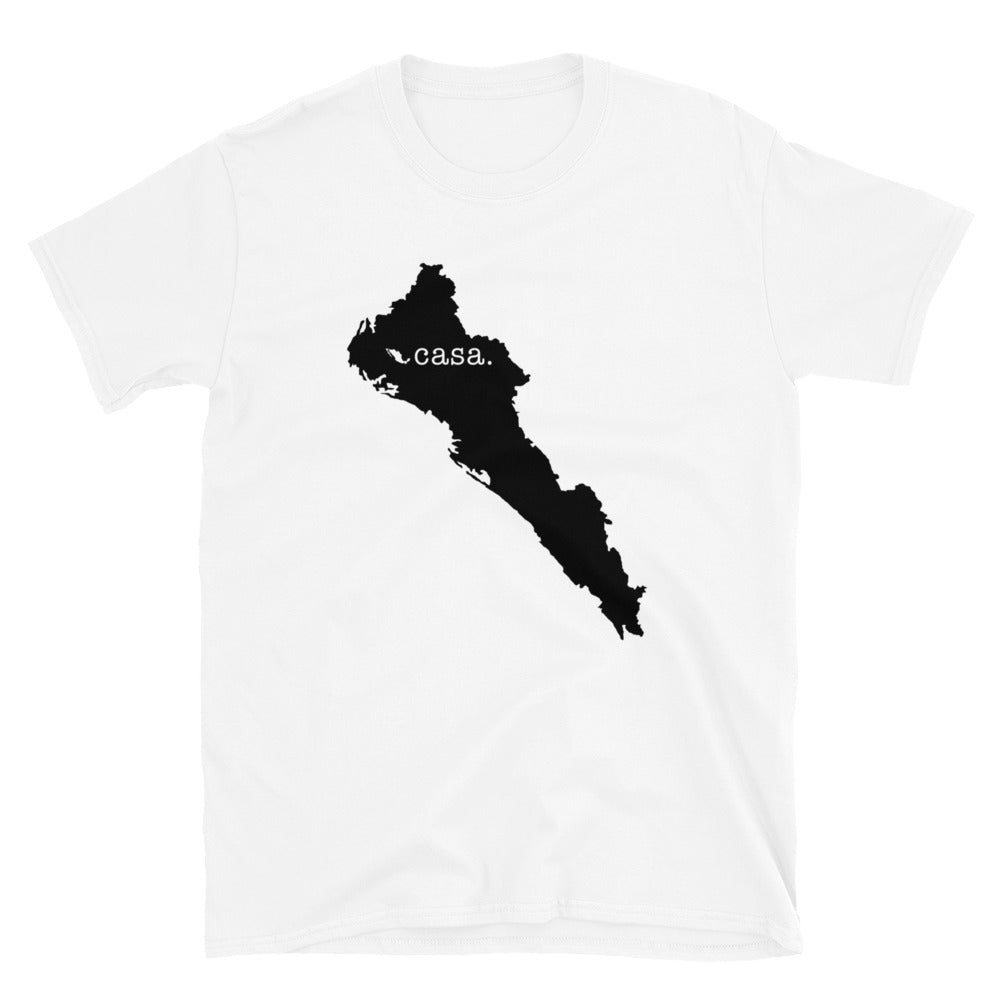 Sinaloa Mexico Black Map Unisex T-Shirt