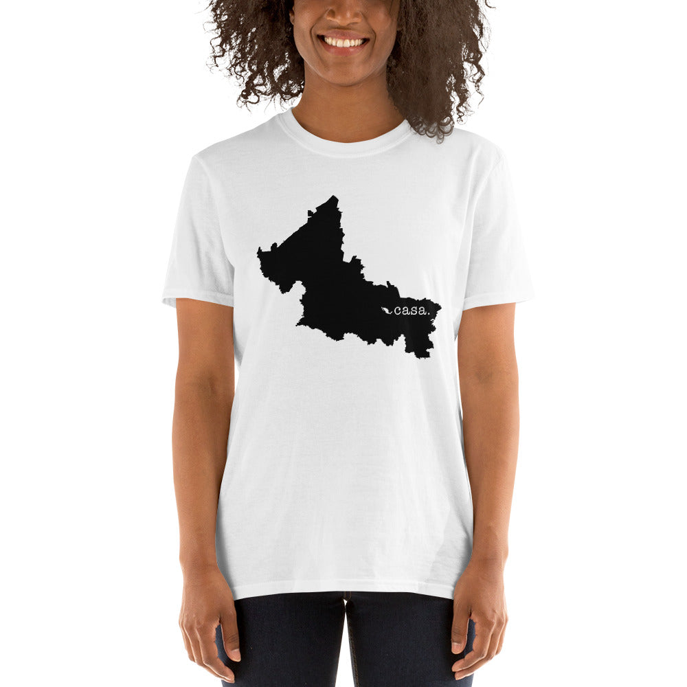 San Luis Potosi Mexico Black Map Unisex T-Shirt