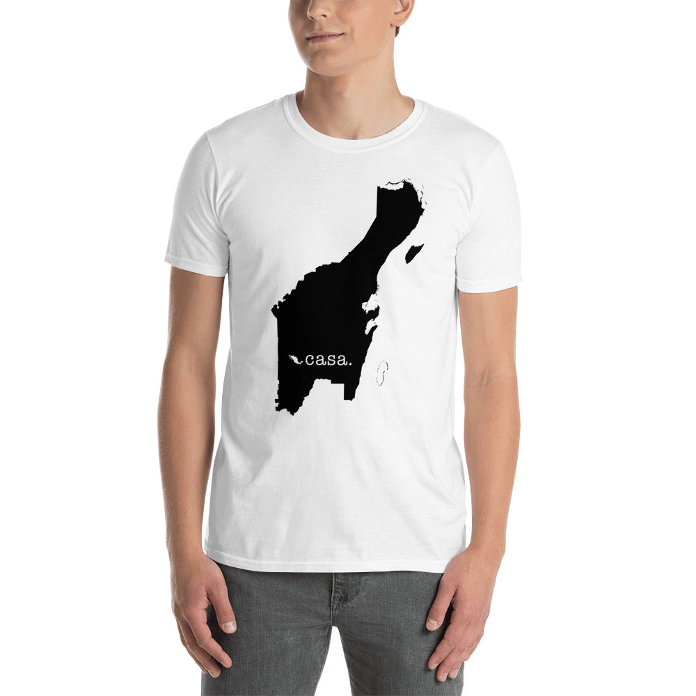 Quintana Roo Mexico Black Map Unisex T-Shirt