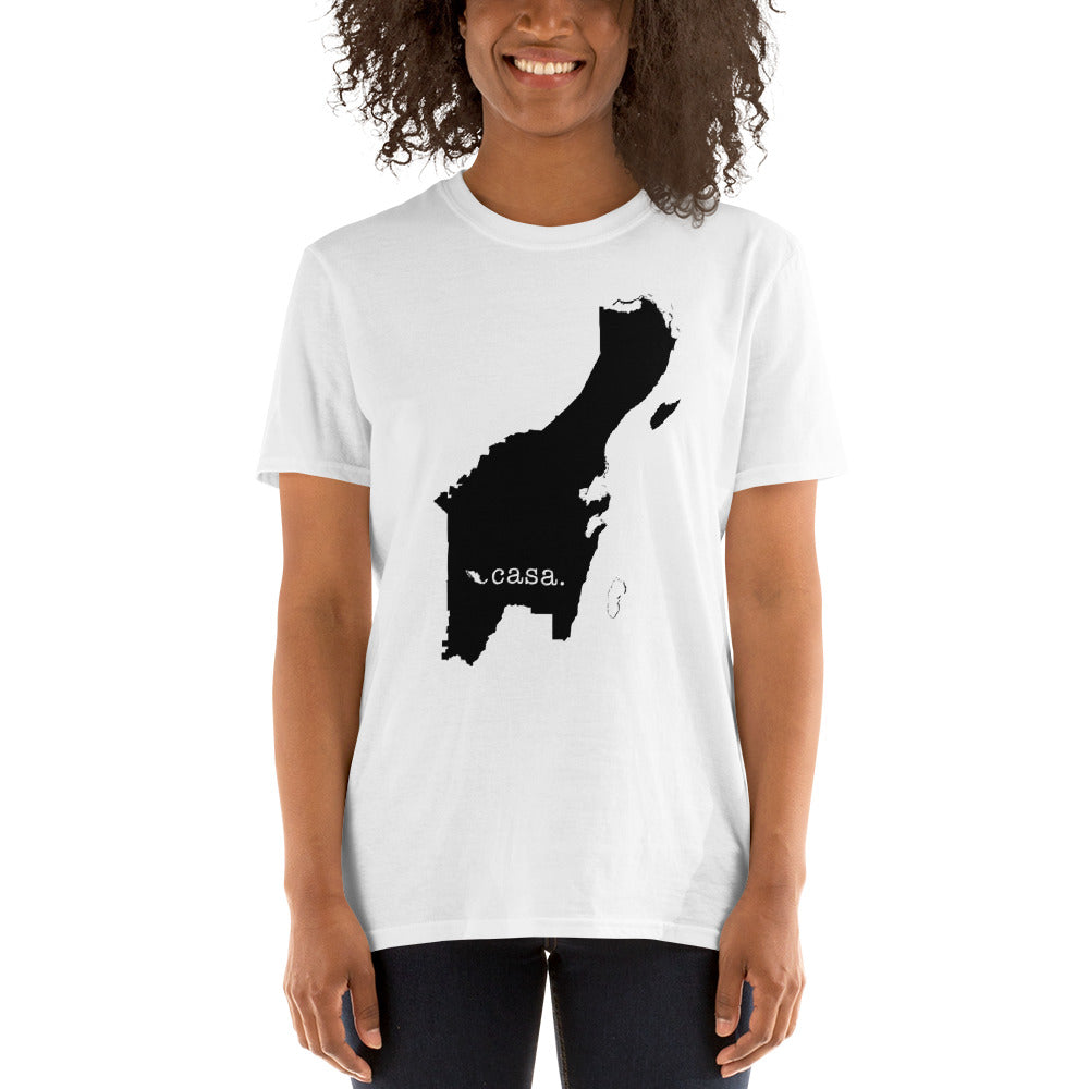 Quintana Roo Mexico Black Map Unisex T-Shirt