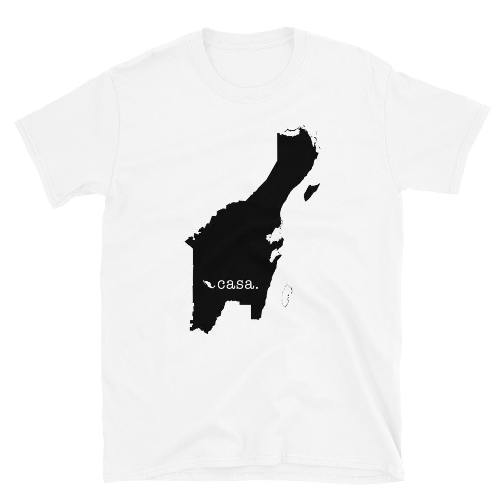 Quintana Roo Mexico Black Map Unisex T-Shirt