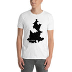 Puebla Mexico Black Map Unisex T-Shirt