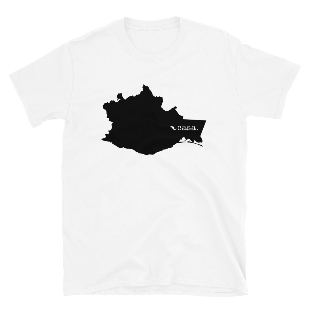Oaxaca Mexico Black Map Unisex T-Shirt