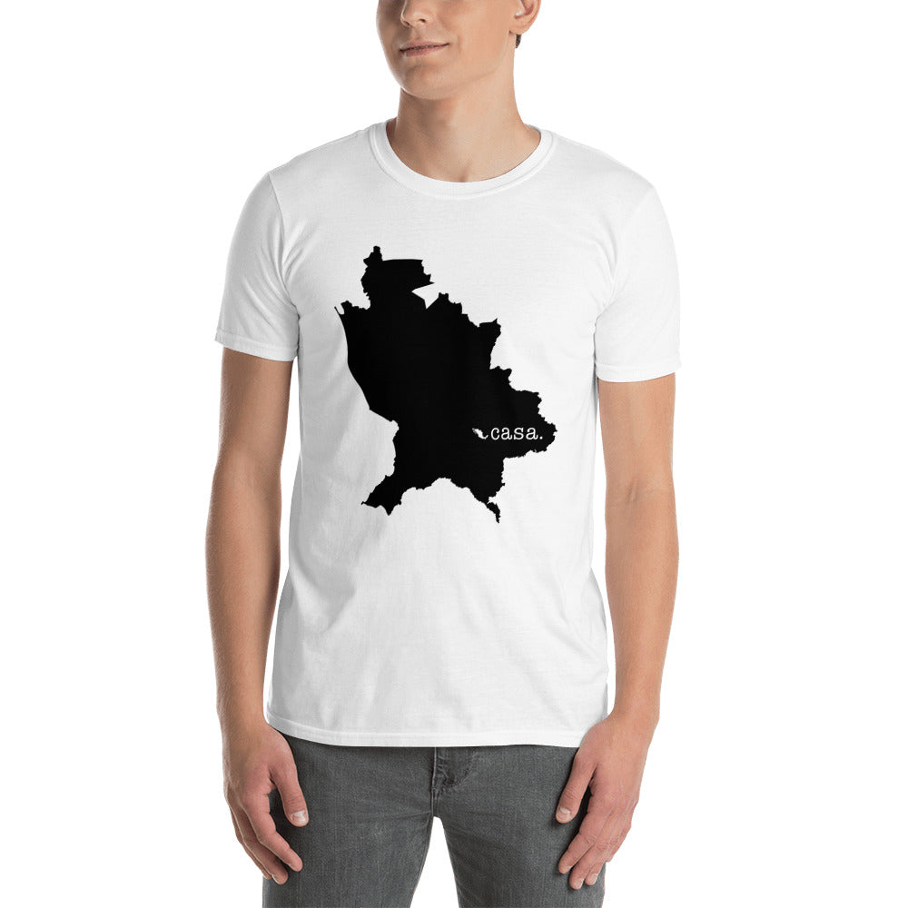 Nayarit Mexico Black Map Unisex T-Shirt
