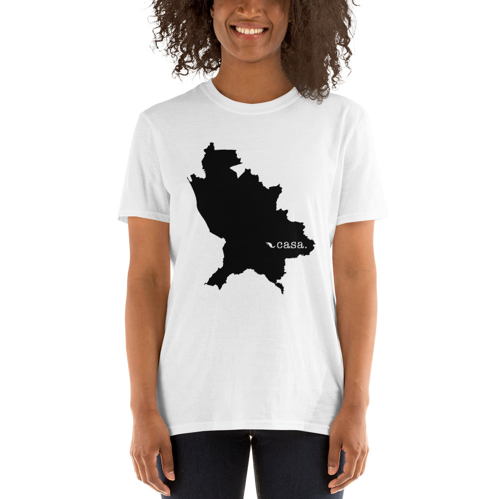 Nayarit Mexico Black Map Unisex T-Shirt