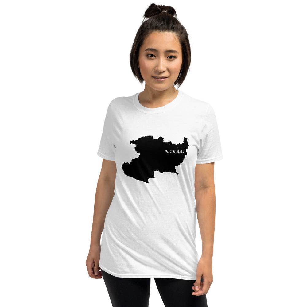 Michoacan Mexico Black Map Unisex T-Shirt