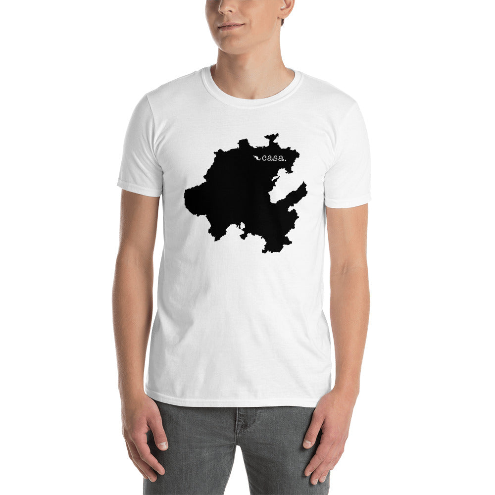 Hidalgo Mexico Black Map Unisex T-Shirt