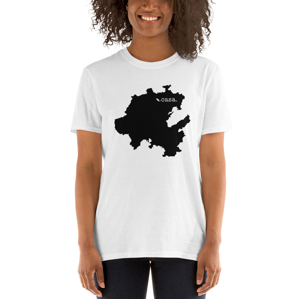 Hidalgo Mexico Black Map Unisex T-Shirt