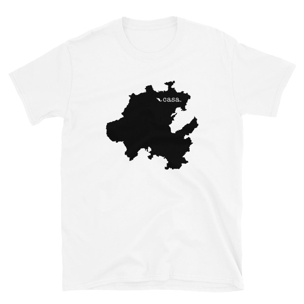 Hidalgo Mexico Black Map Unisex T-Shirt