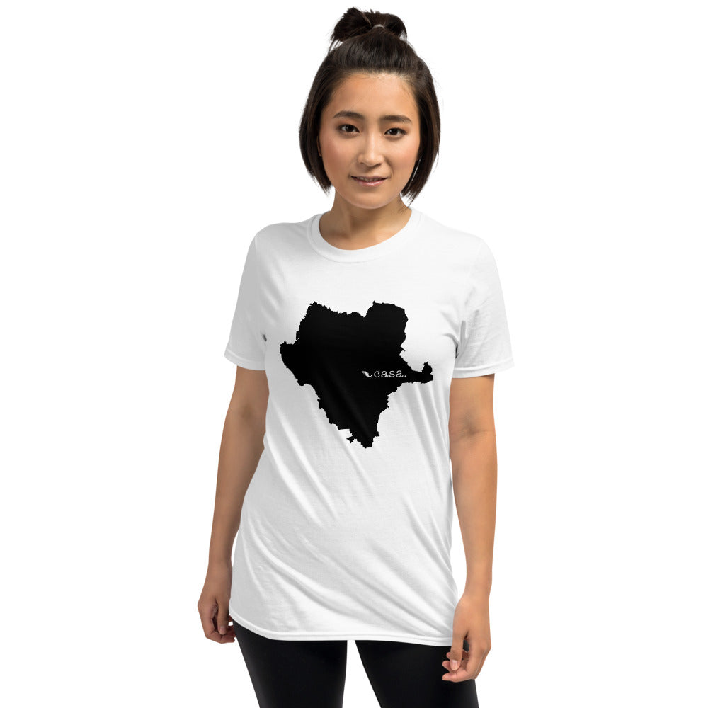 Durango Mexico Black Map Unisex T-Shirt