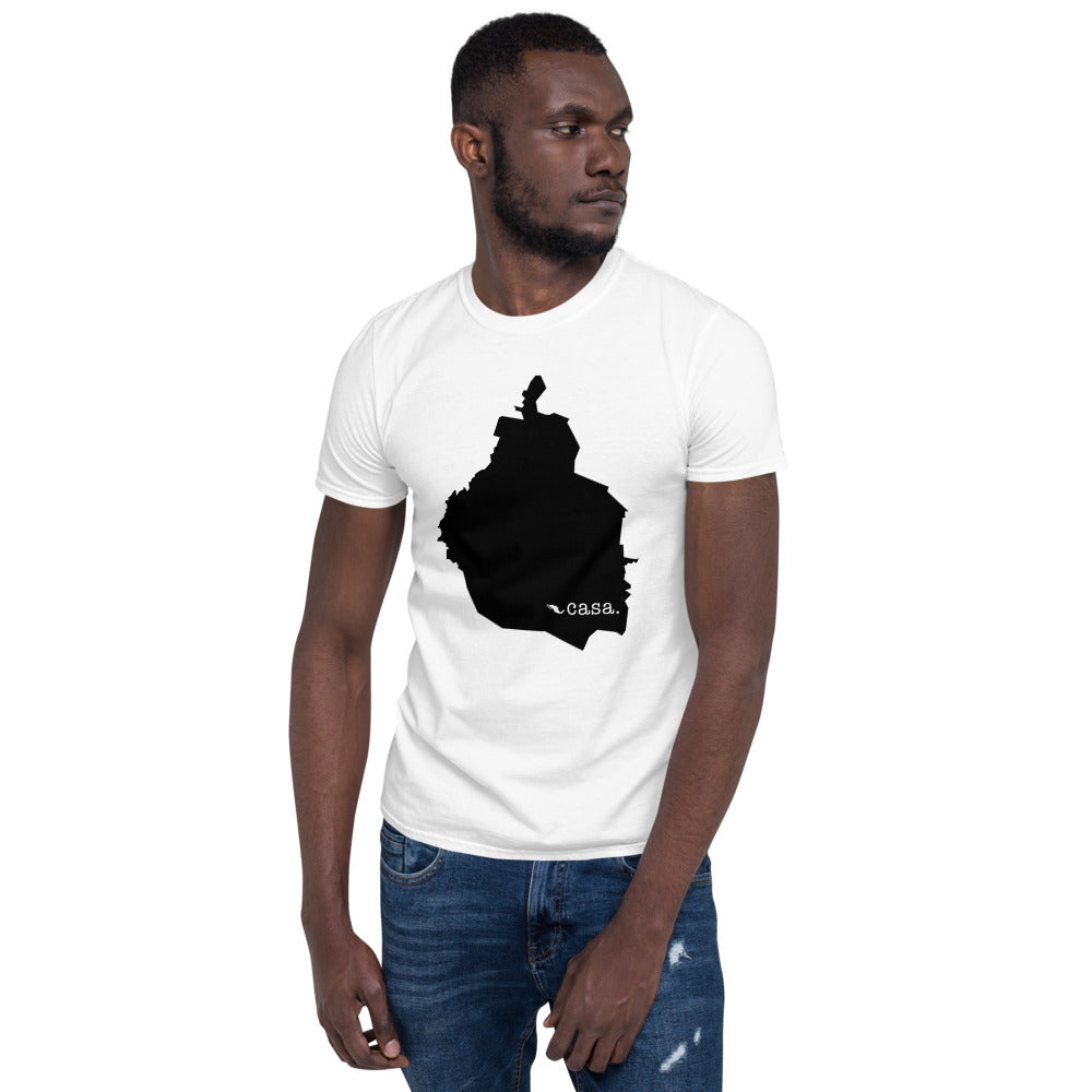 Distrito Federal Mexico Black Map Unisex T-Shirt