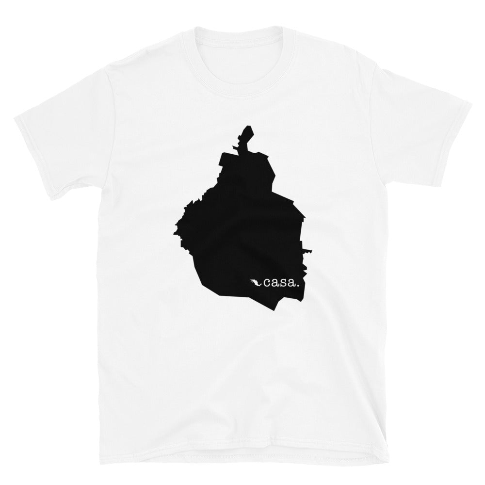 Distrito Federal Mexico Black Map Unisex T-Shirt