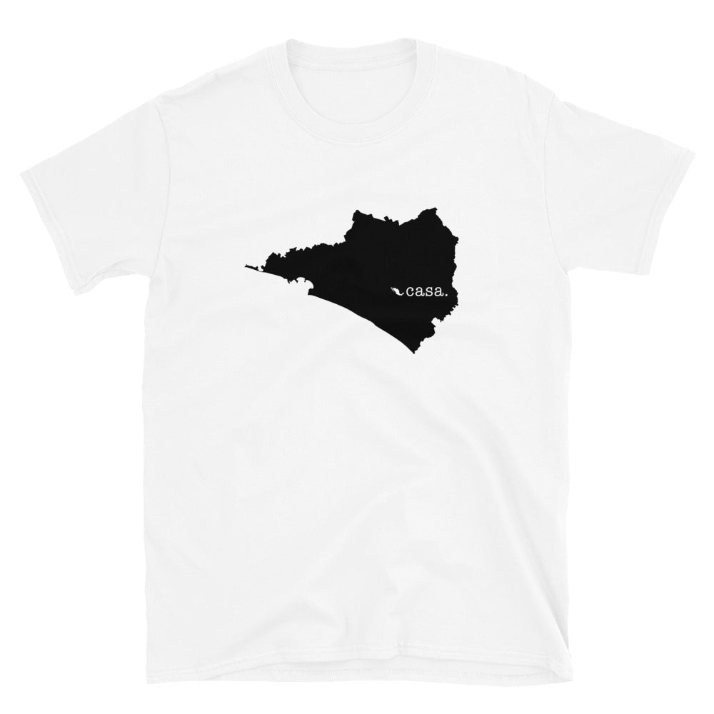 Colima Mexico Black Map Unisex T-Shirt
