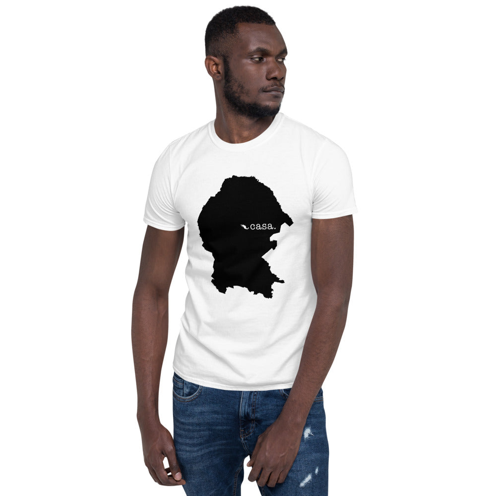 Coahuila Mexico Black Map Unisex T-Shirt