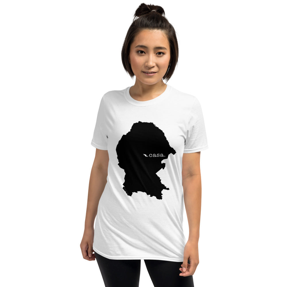 Coahuila Mexico Black Map Unisex T-Shirt