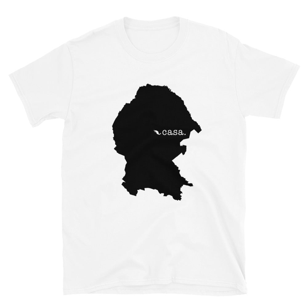 Coahuila Mexico Black Map Unisex T-Shirt