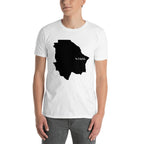 Camiseta unissex com mapa preto do México Chihuahua
