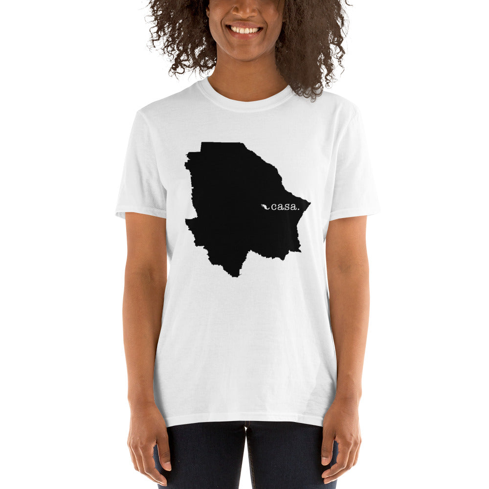 Chihuahua Mexico Black Map Unisex T-Shirt